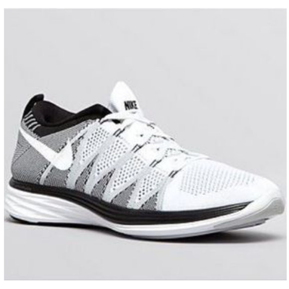 Nike Flyknit Lunar 2 Trainer White/Wolf Gray Sneaker - Women's Size 8 - Picture 1 of 12